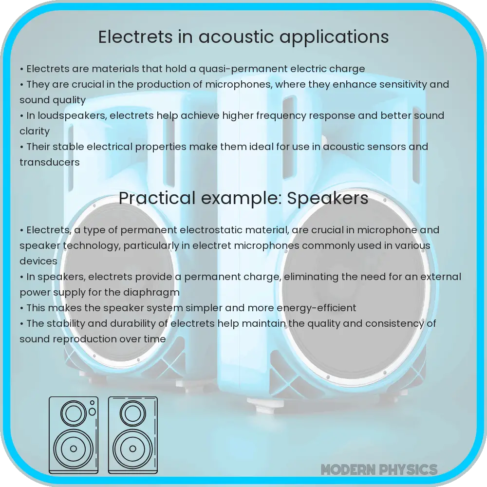Electrets in acoustic applications