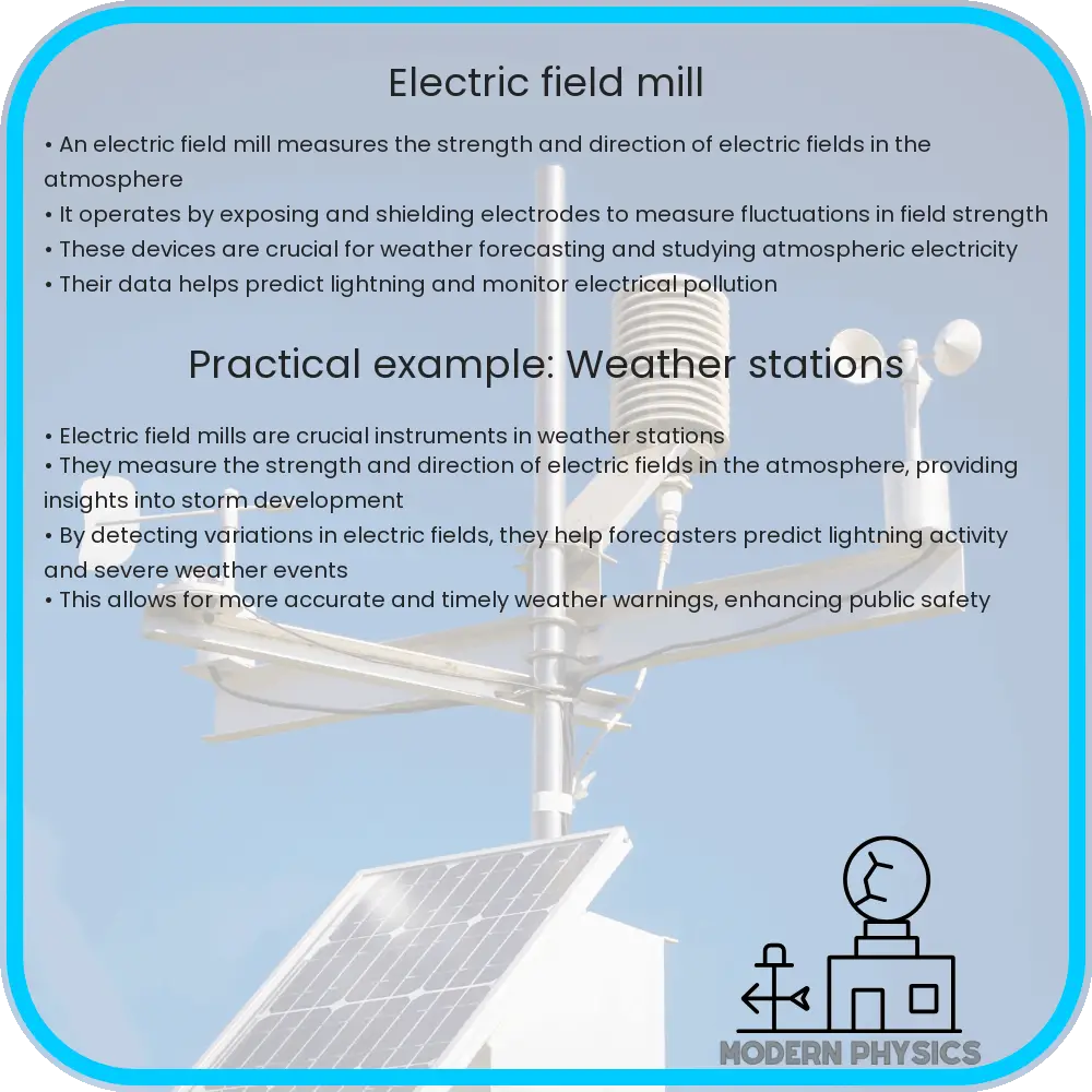 Electric field mill