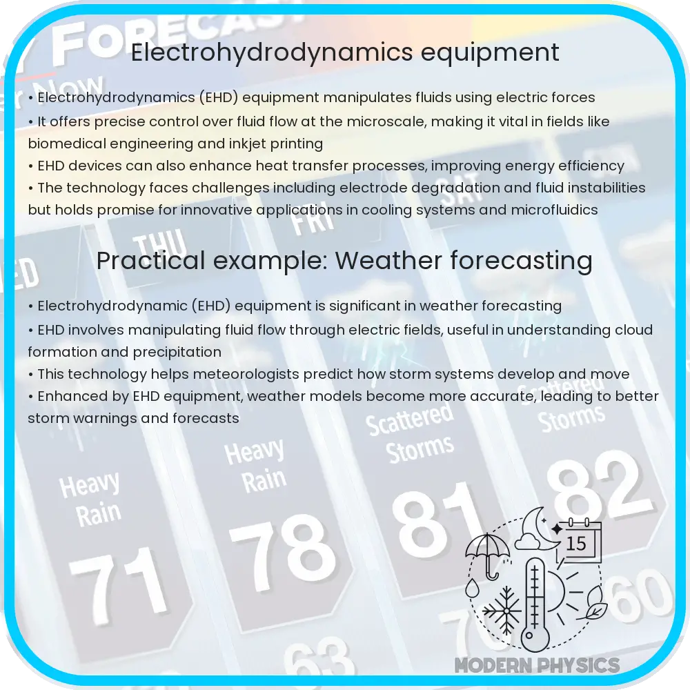 Electrohydrodynamics equipment