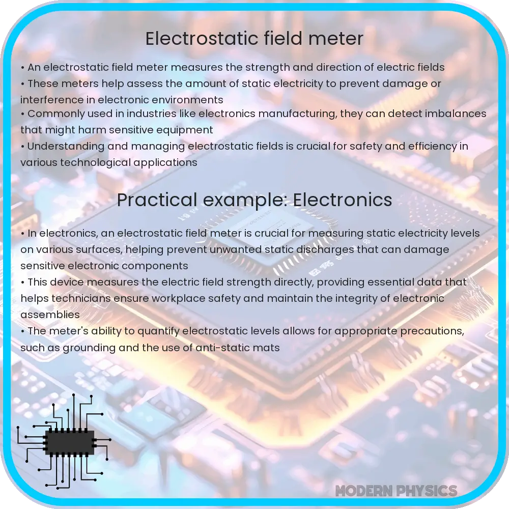 Electrostatic field meter