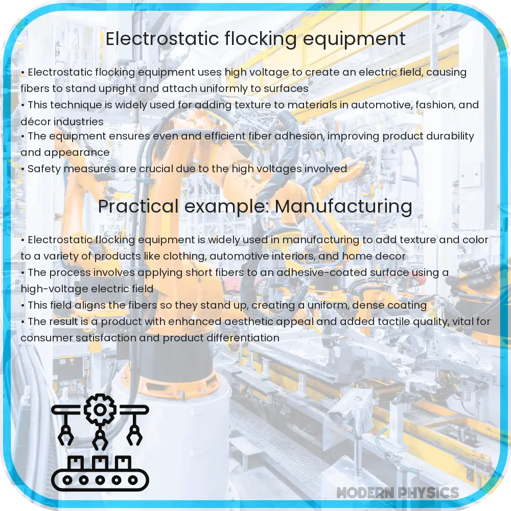 Electrostatic flocking equipment