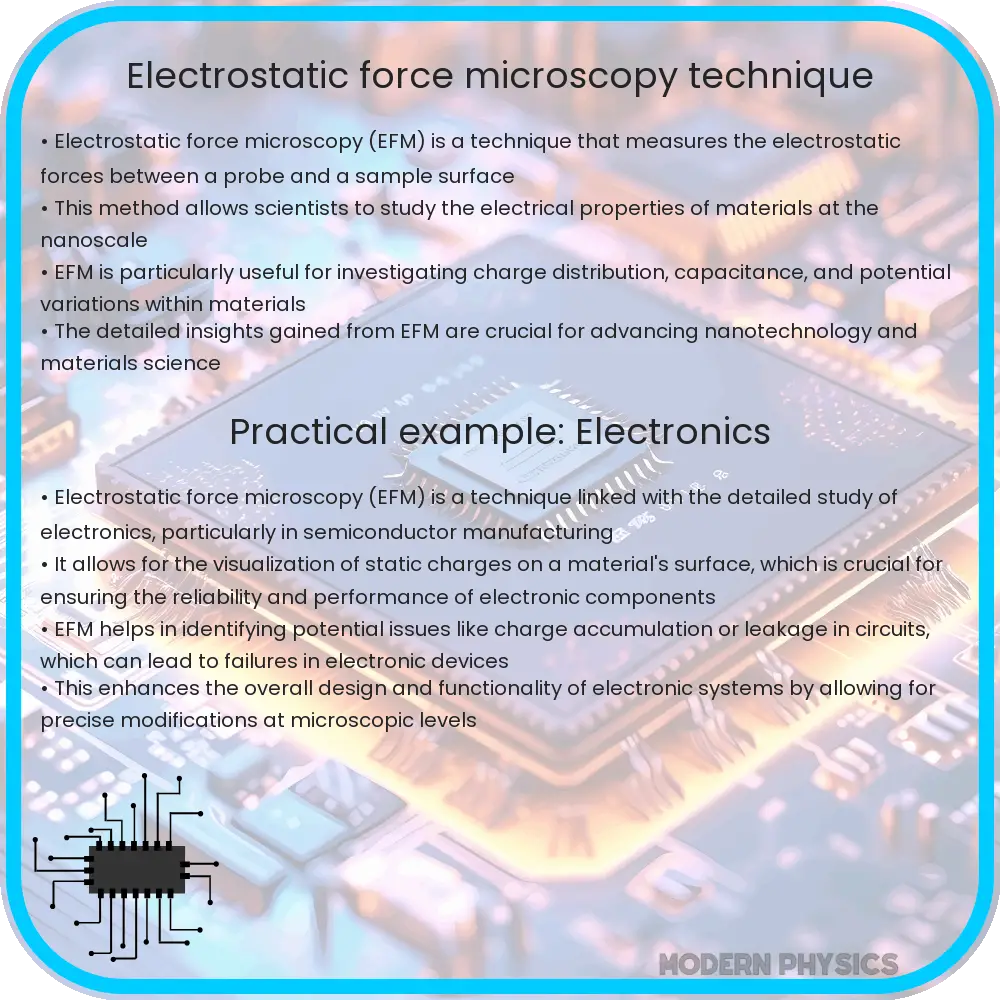 Electrostatic force microscopy technique