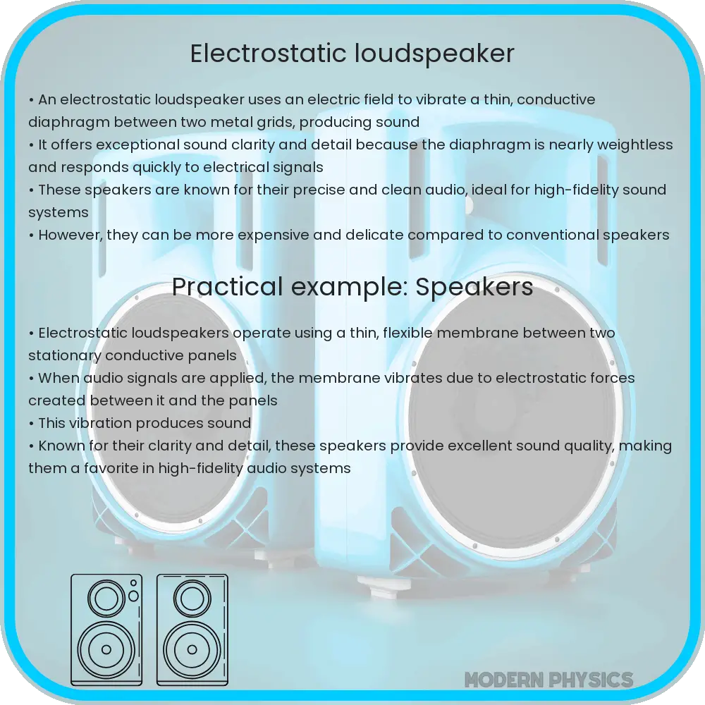 Electrostatic loudspeaker