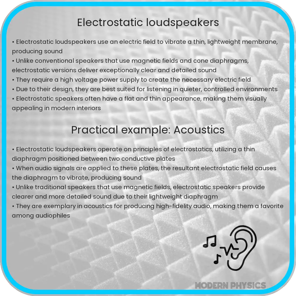 Electrostatic Loudspeakers