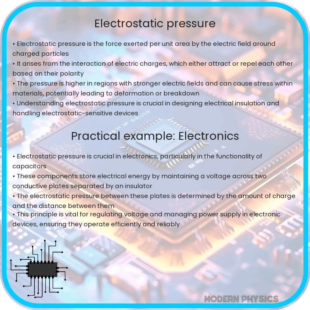Electrostatic pressure