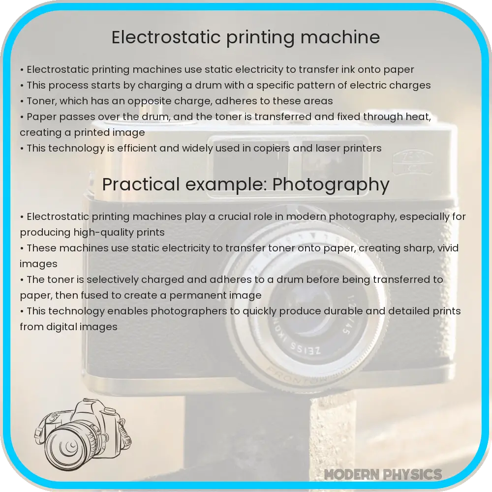 Electrostatic printing machine