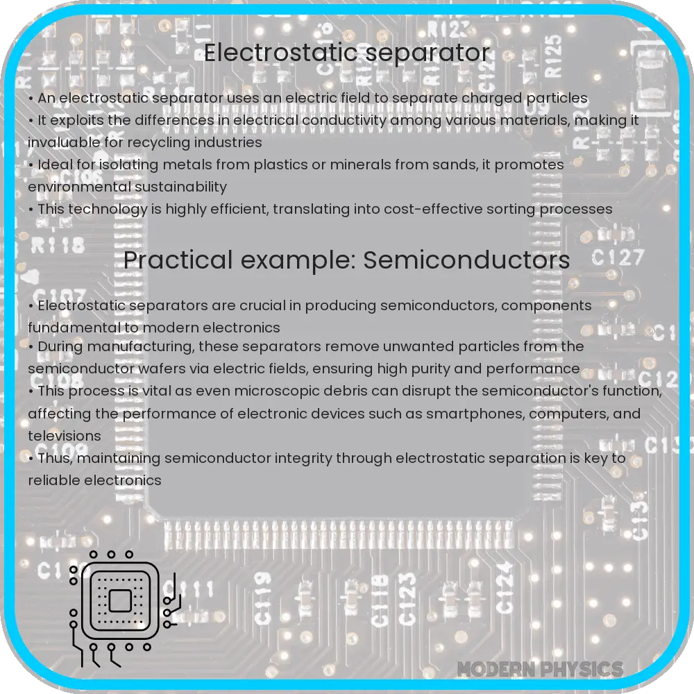 Electrostatic separator