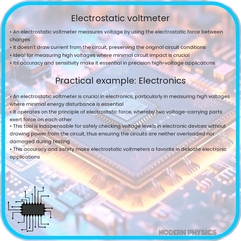 Electrostatic voltmeter