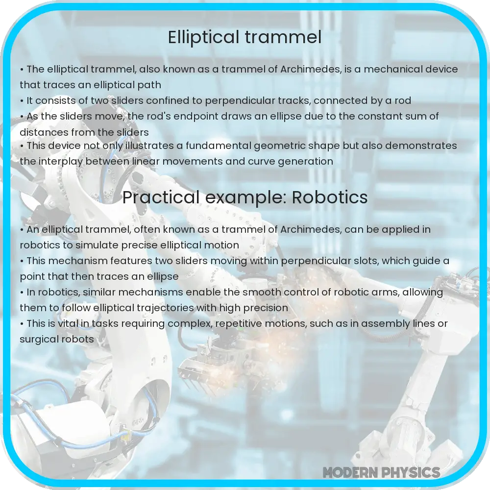 Elliptical trammel