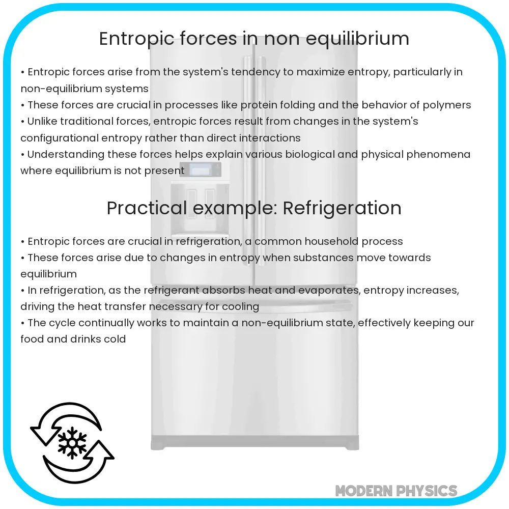 Entropic forces in non-equilibrium