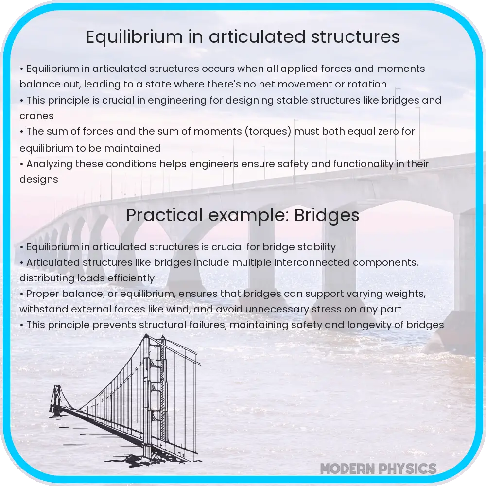 Equilibrium in articulated structures