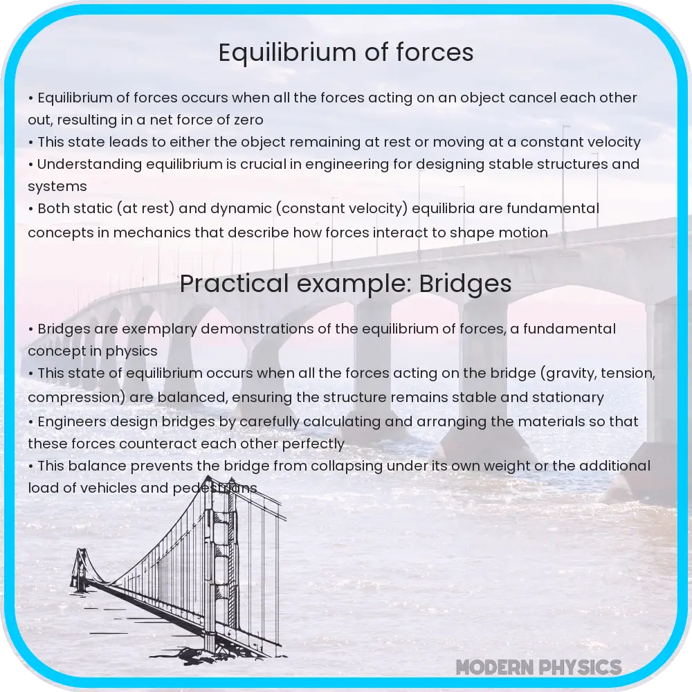 Equilibrium of forces