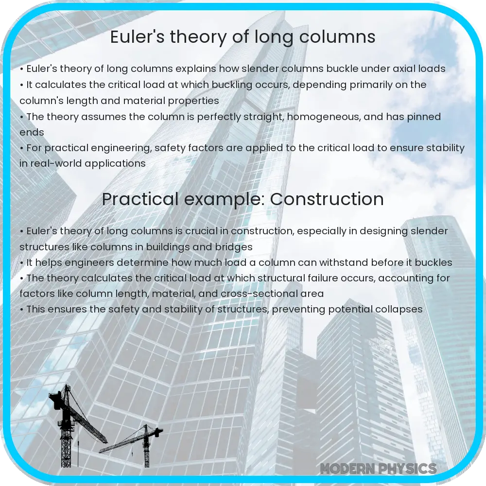 Euler's theory of long columns