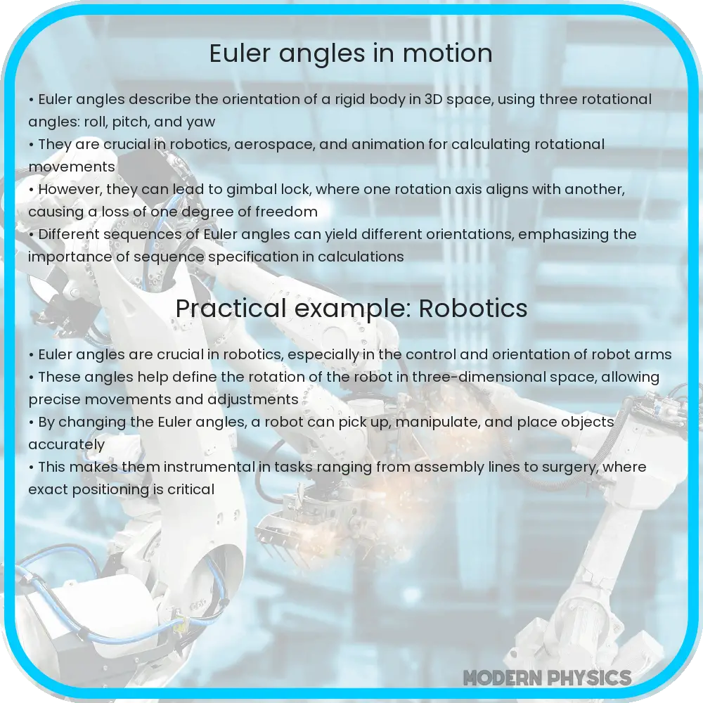 Euler angles in motion