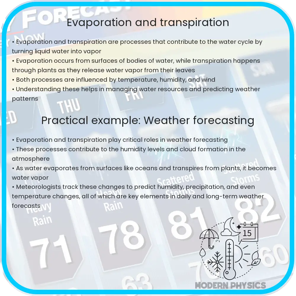 Evaporation and Transpiration