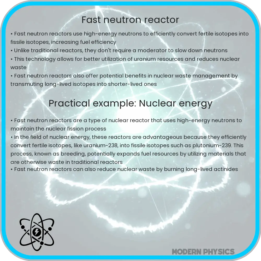 Fast neutron reactor