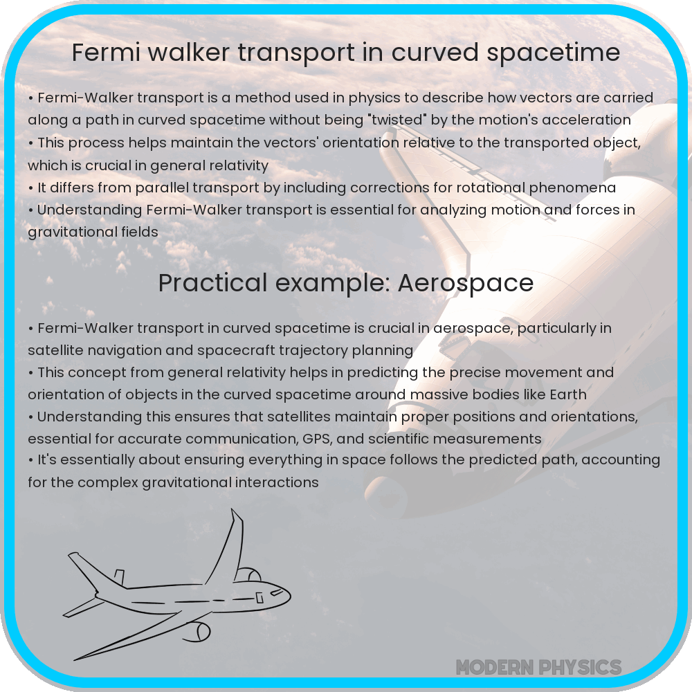 Fermi-Walker transport in curved spacetime