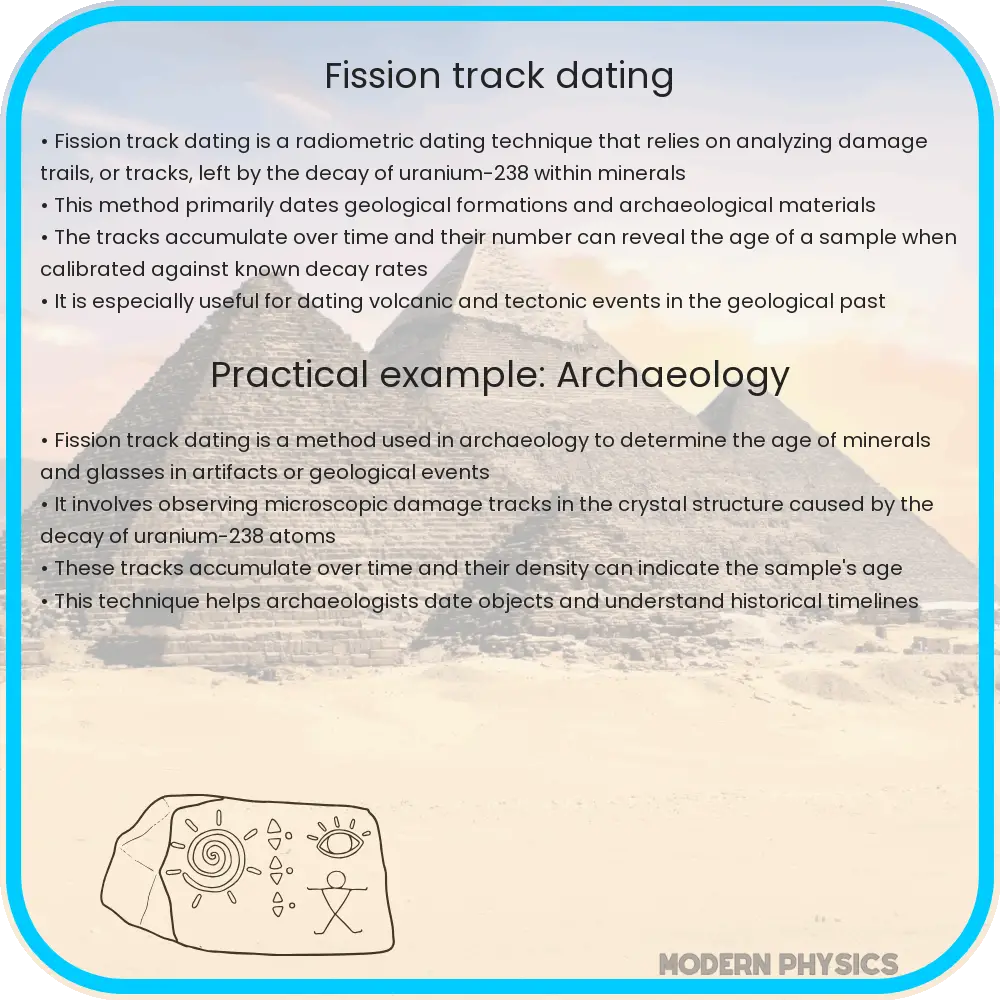 Fission track dating
