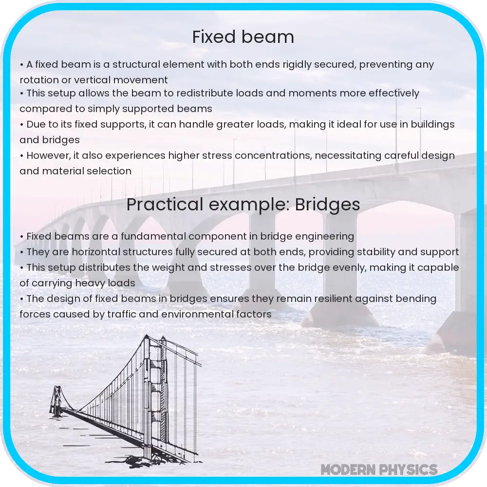 Fixed beam