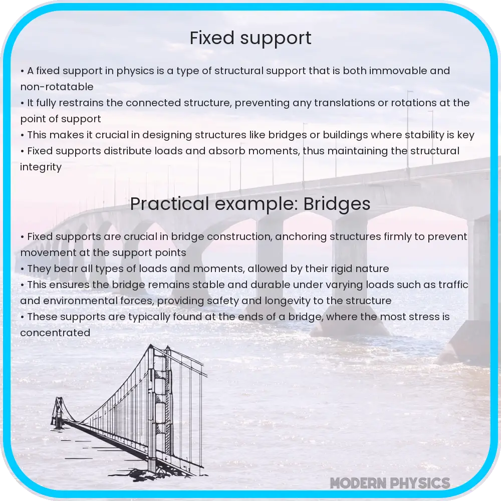 Fixed support