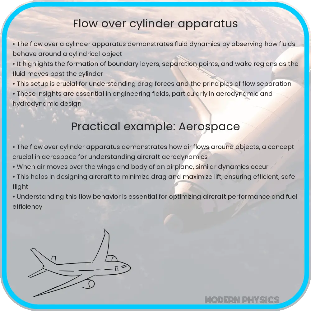 Flow over cylinder apparatus