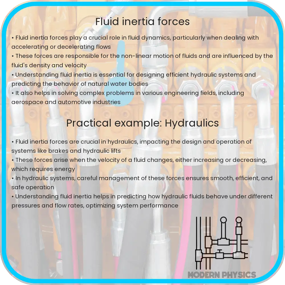 Fluid Inertia Forces