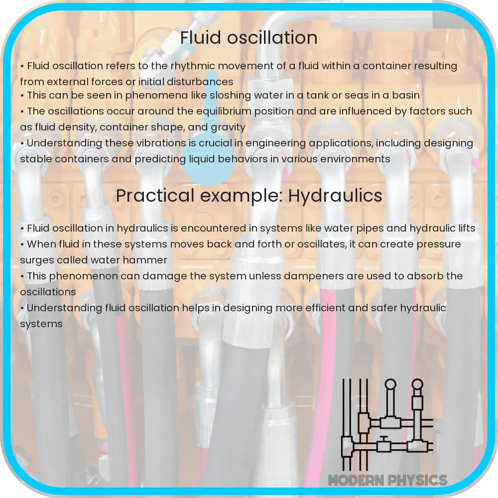Fluid oscillation