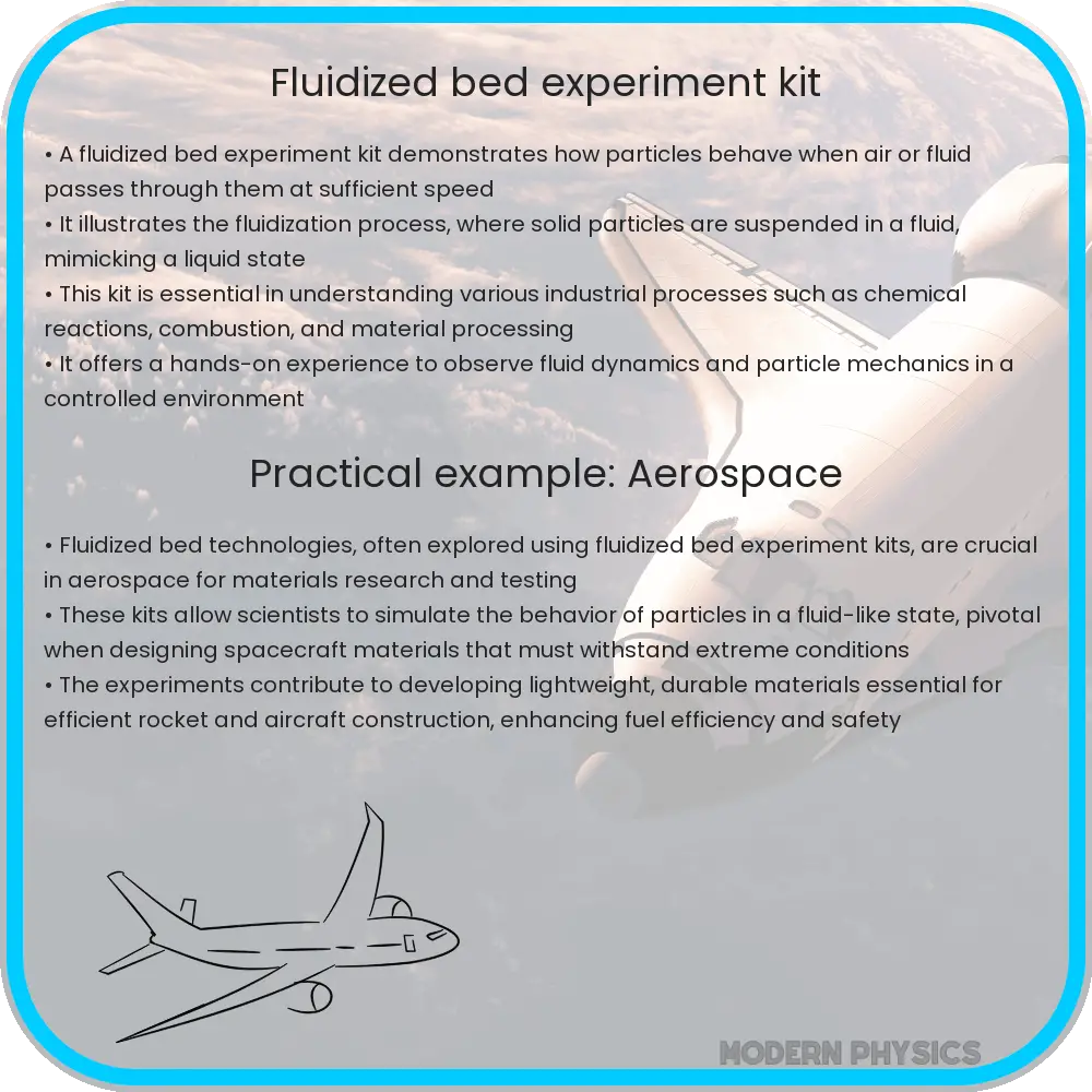Fluidized bed experiment kit