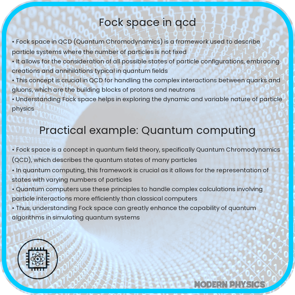 Fock space in QCD
