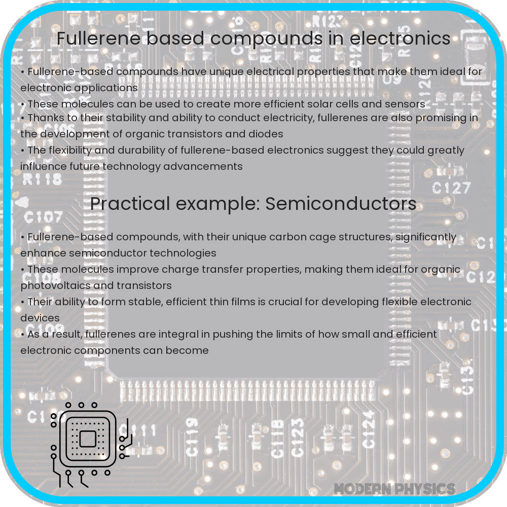 Fullerene-based compounds in electronics