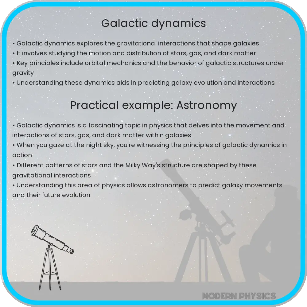 Galactic Dynamics