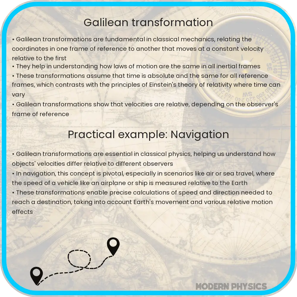 Galilean transformation