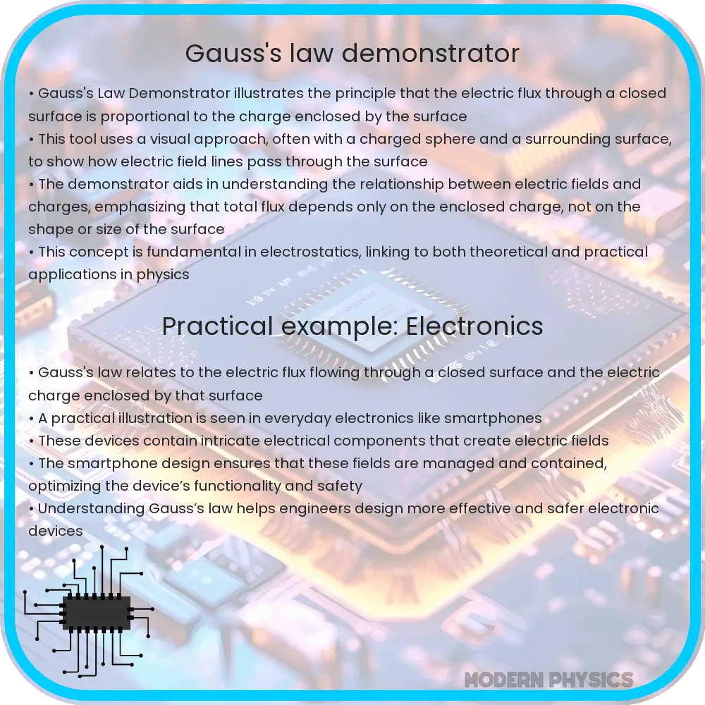 Gauss's law demonstrator