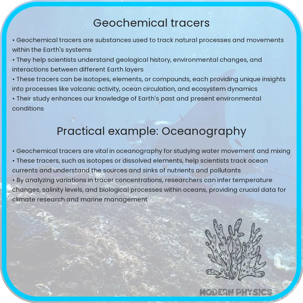 Geochemical Tracers