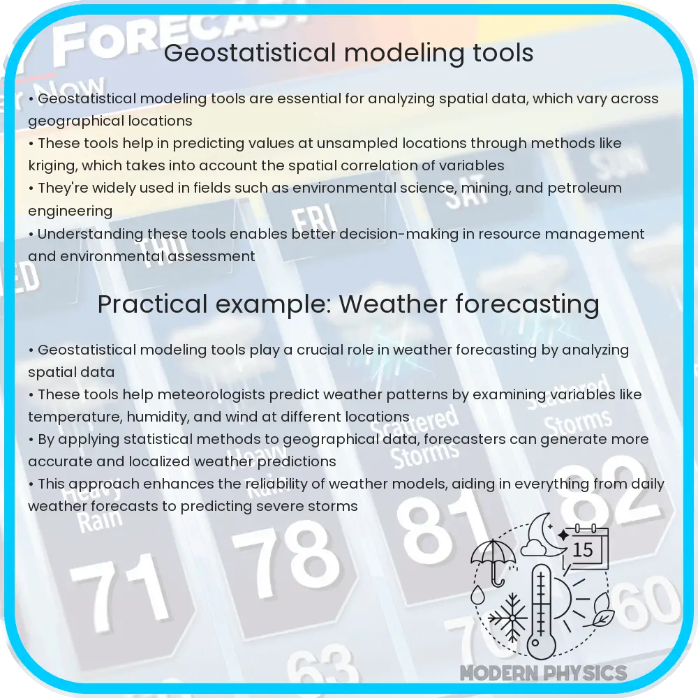 Geostatistical Modeling Tools