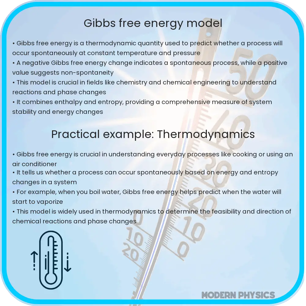 Gibbs free energy model