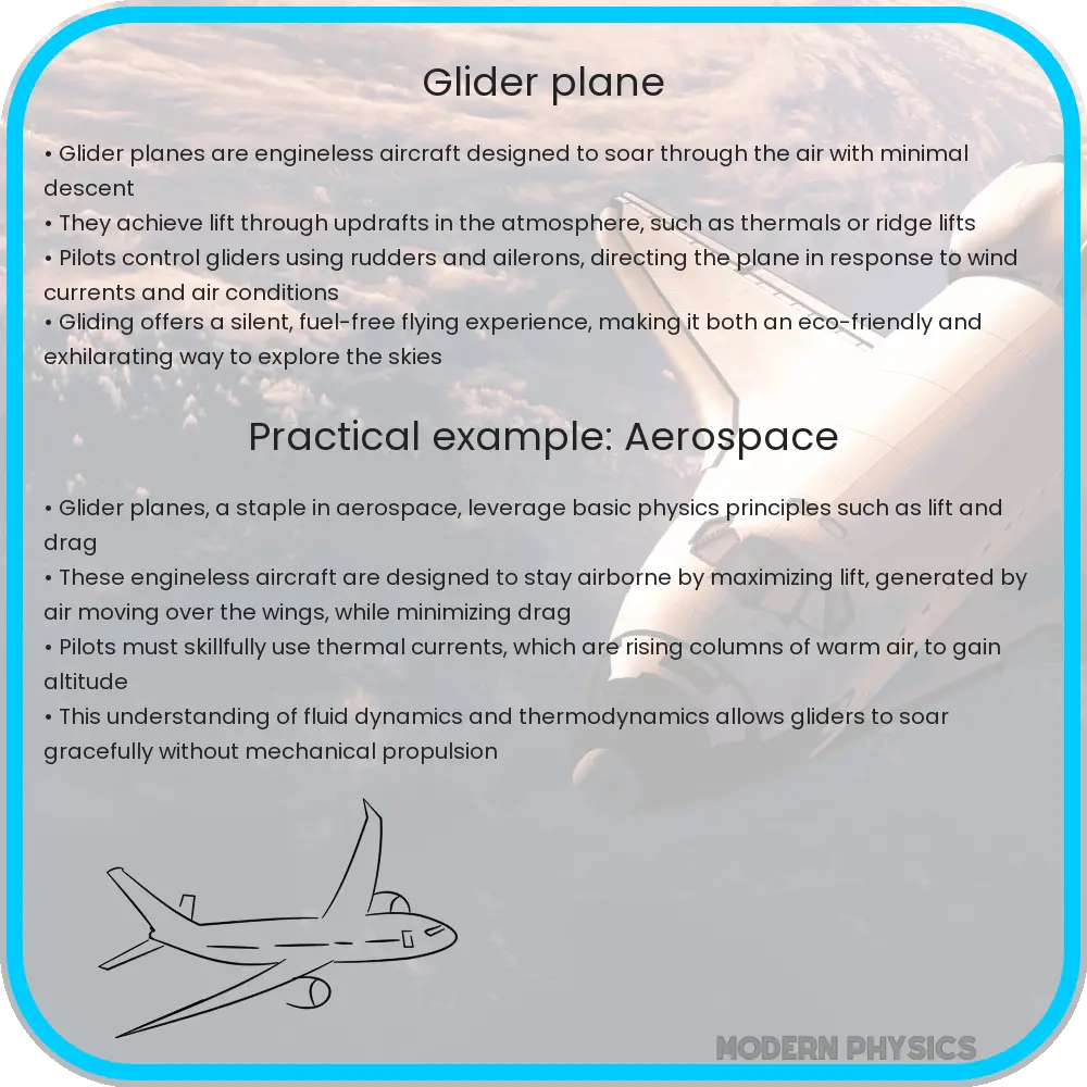 Glider plane