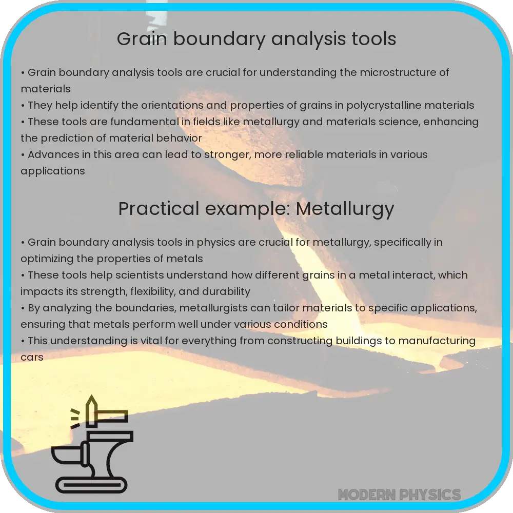 Grain boundary analysis tools