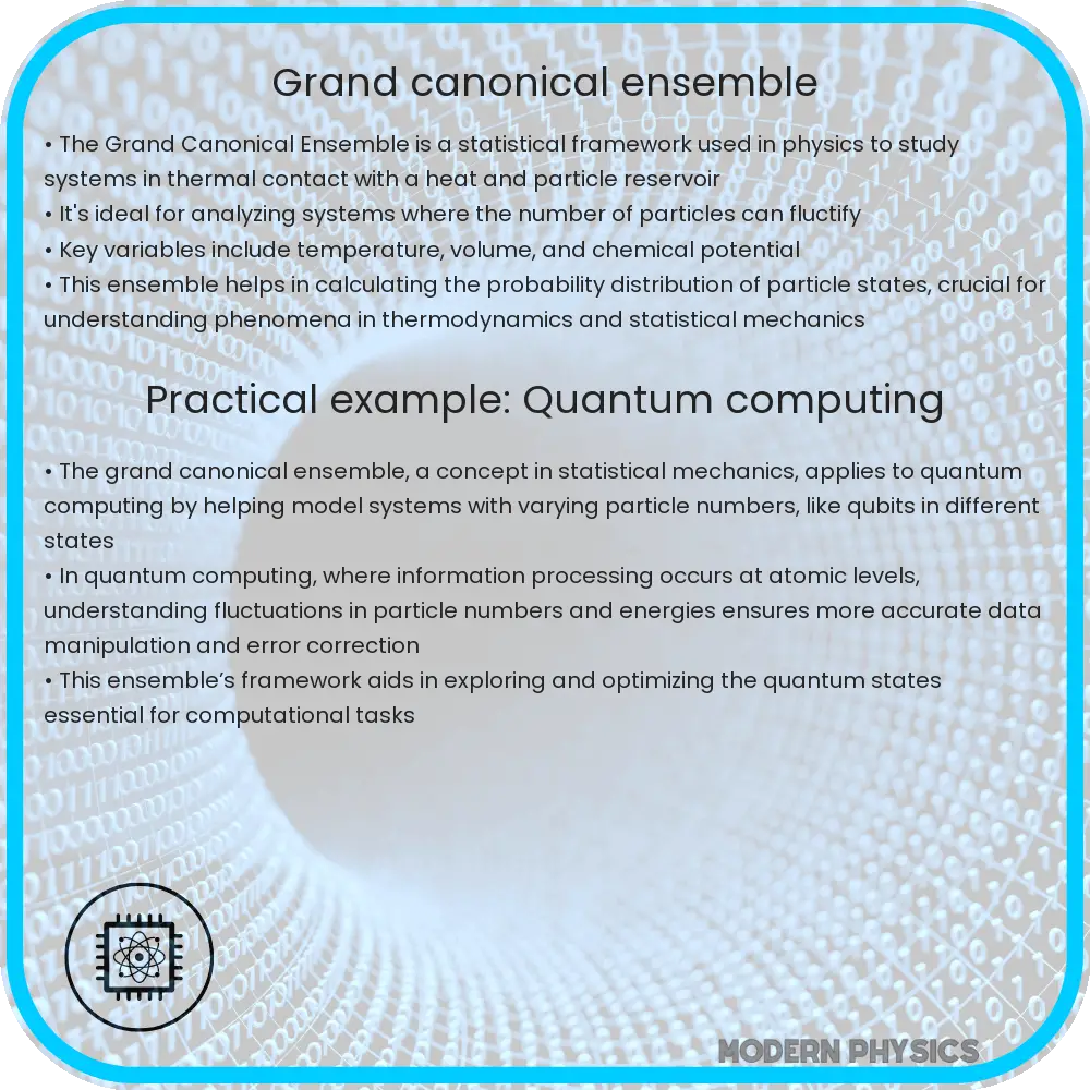 Grand canonical ensemble