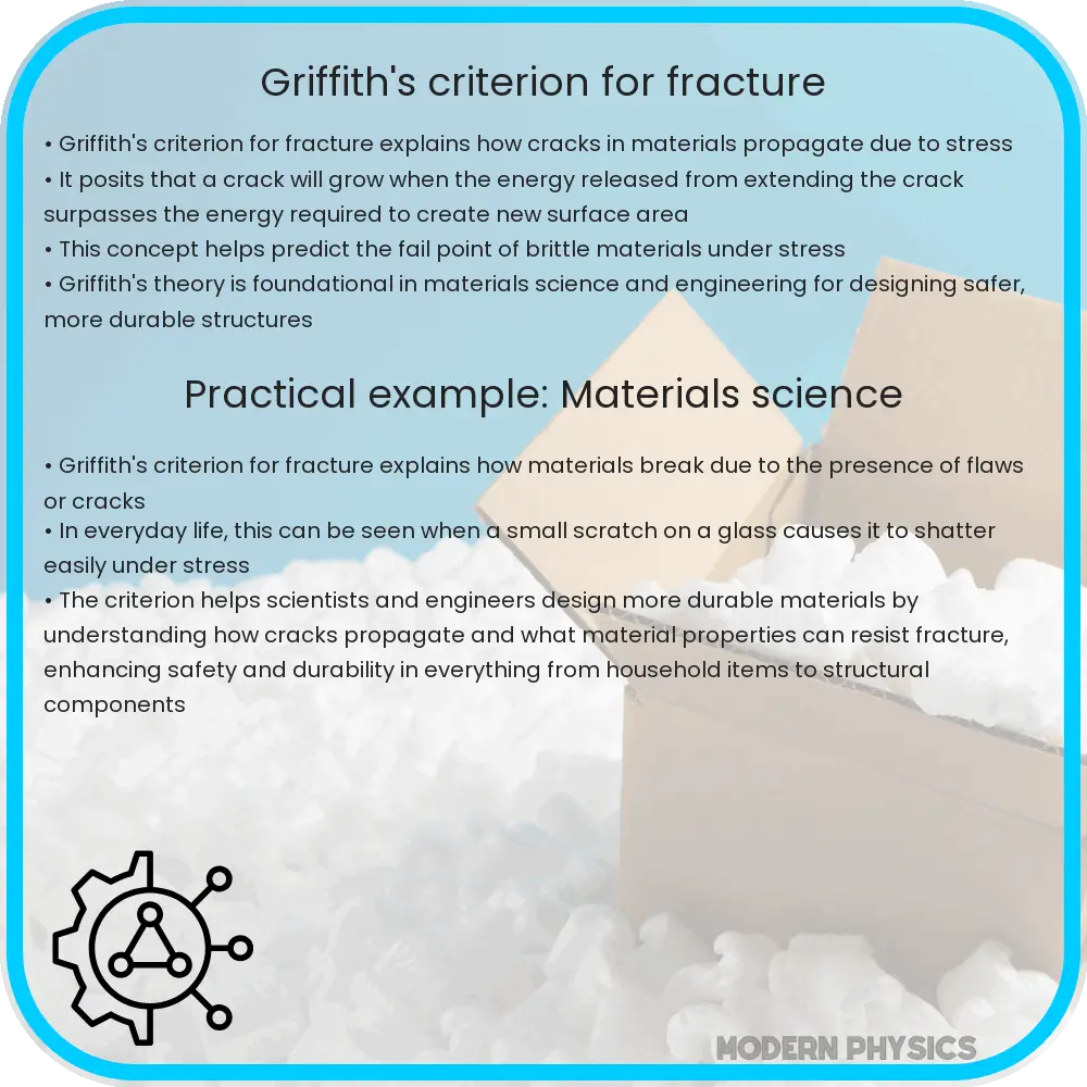 Griffith's criterion for fracture