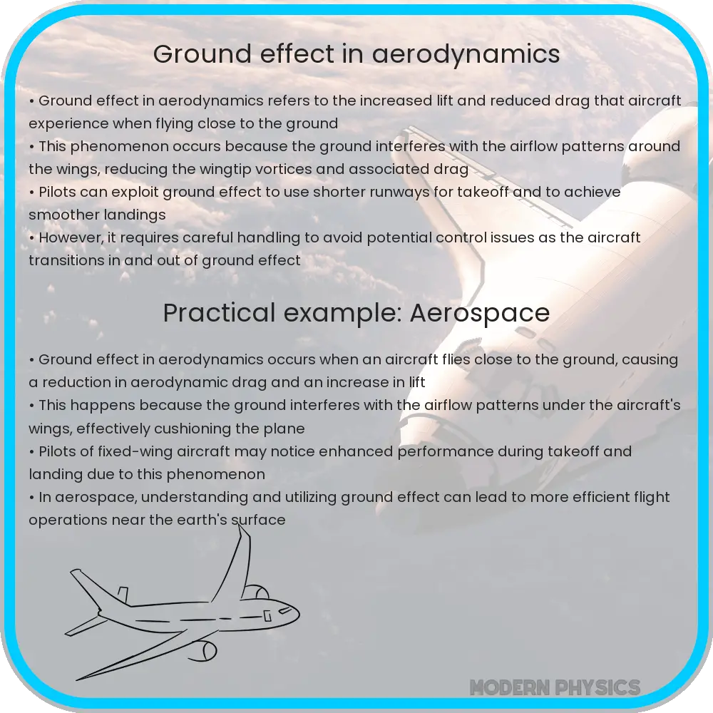 Ground Effect in Aerodynamics