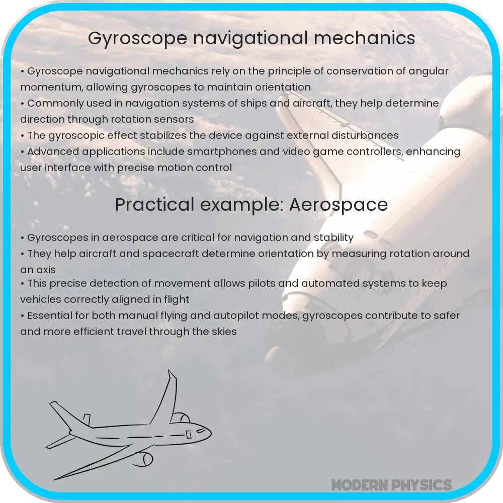 Gyroscope navigational mechanics