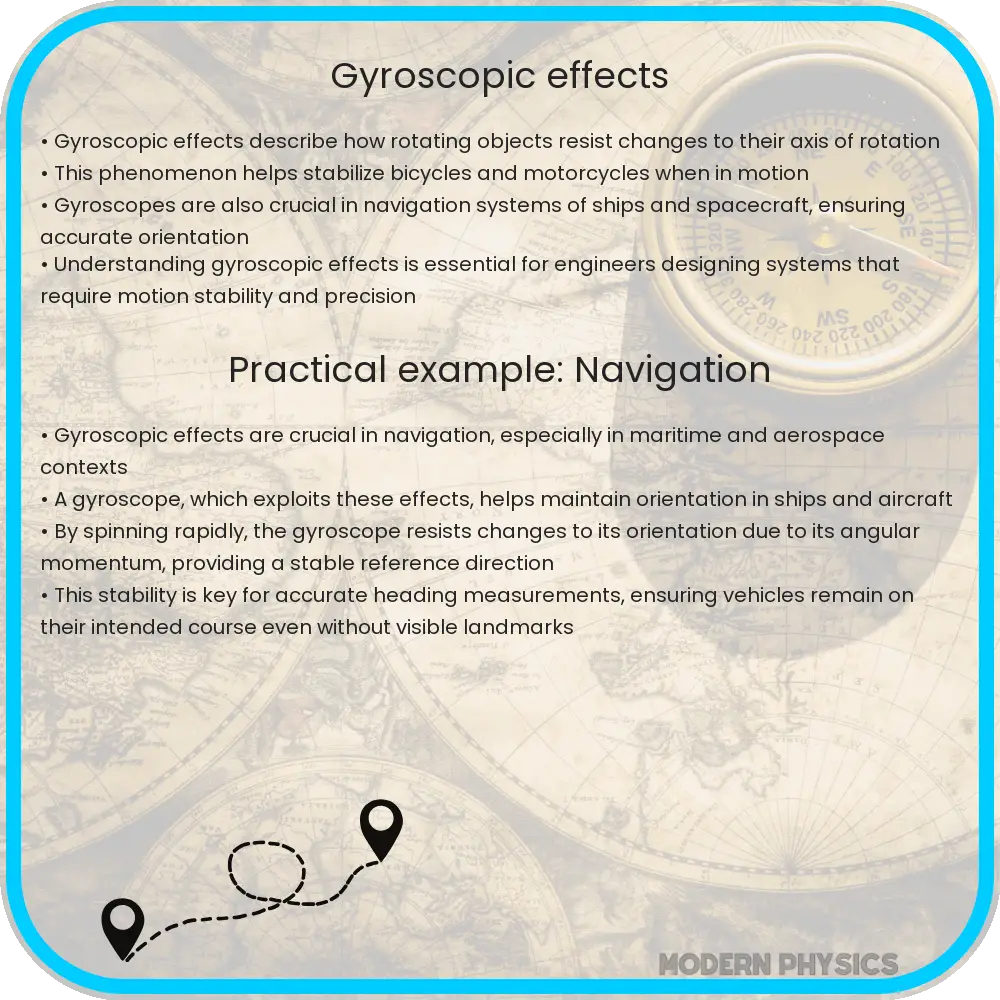 Gyroscopic effects