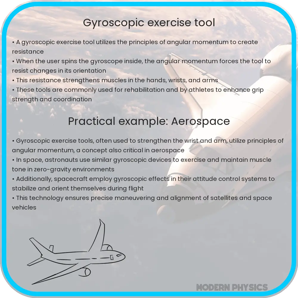 Gyroscopic exercise tool