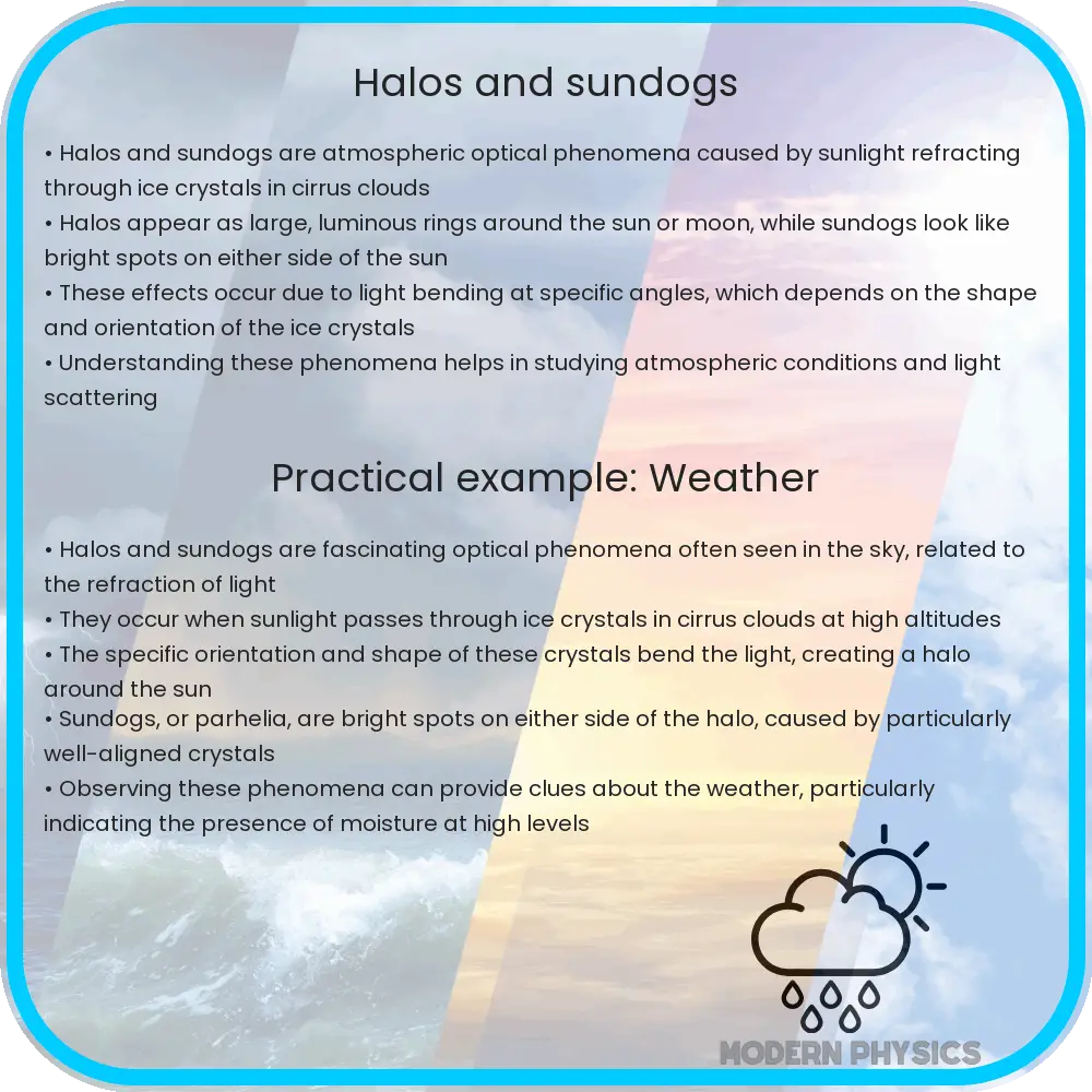Halos and Sundogs