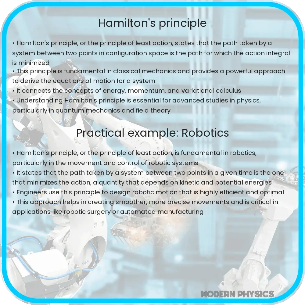 Hamilton's principle