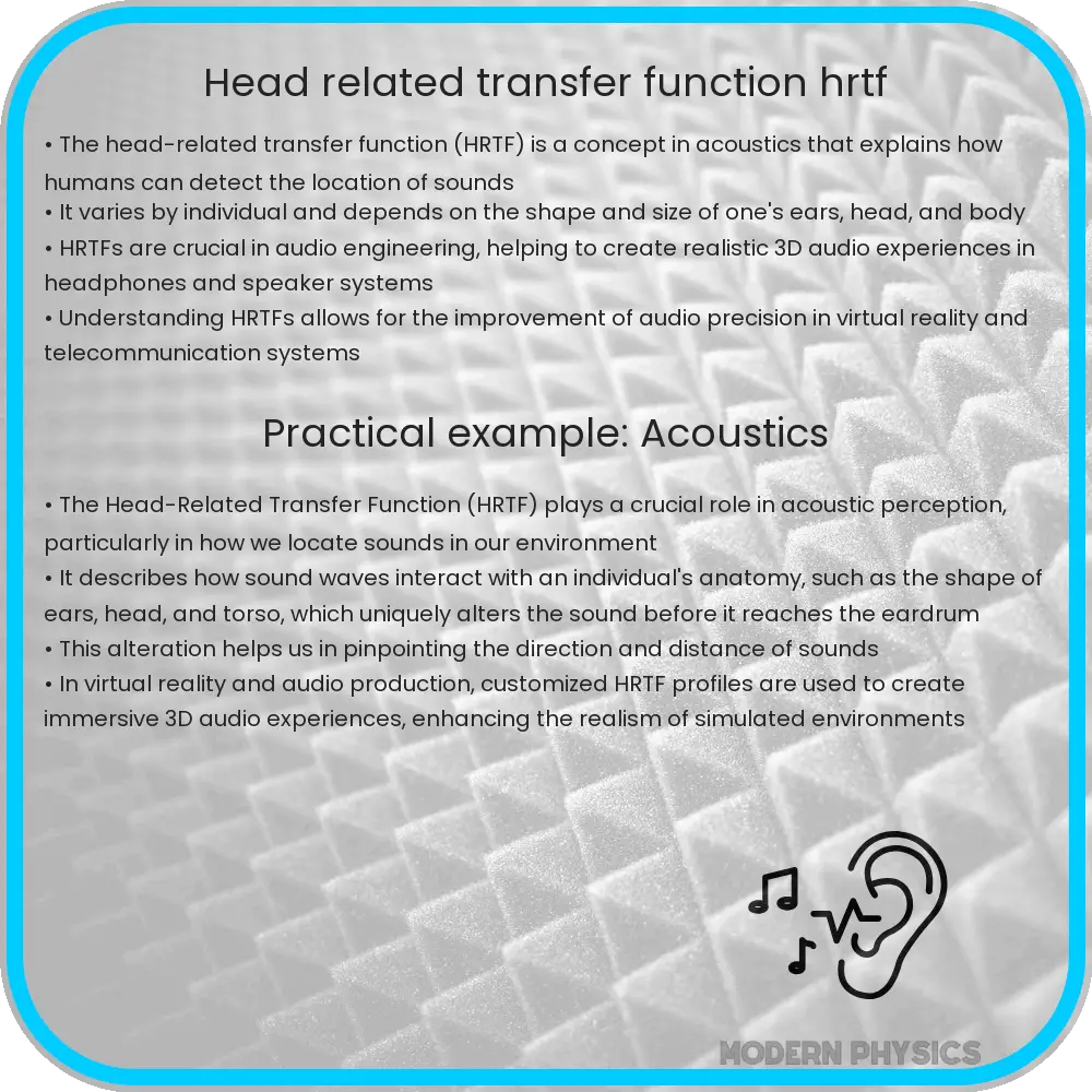 Head-related Transfer Function - HRTF