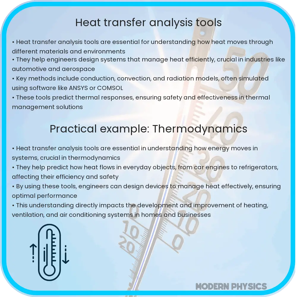 Heat transfer analysis tools