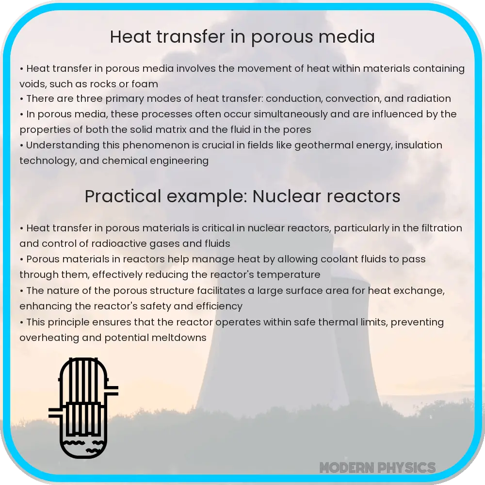 Heat transfer in porous media