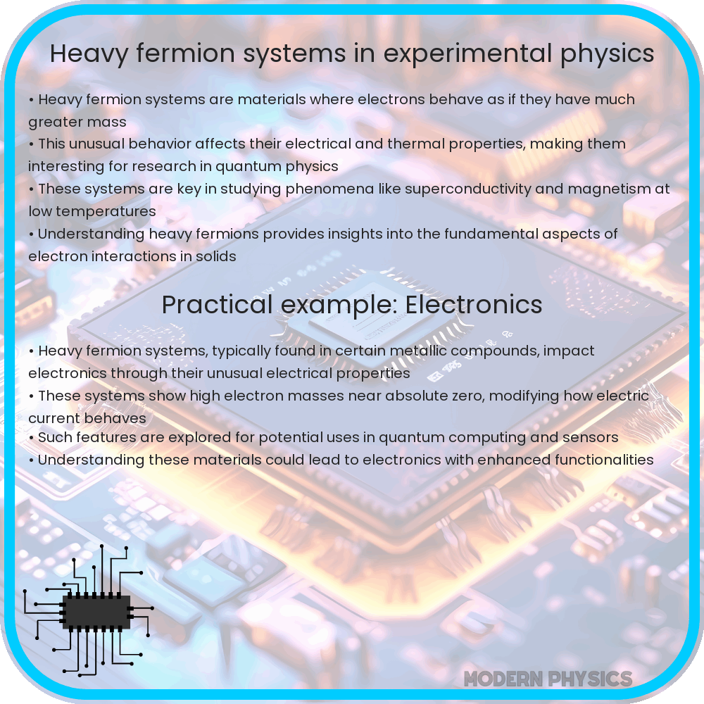 Heavy fermion systems in experimental physics